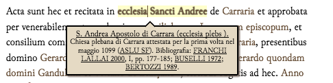 schermata della visione